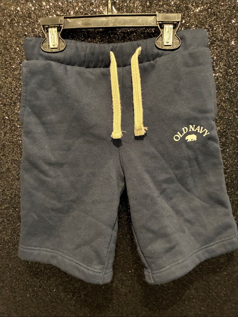 Old Navy Navy Blue Drawstring Casual Kids Shorts